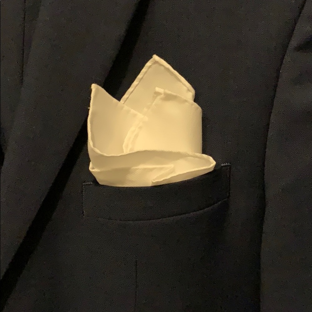 White Ted Baker Pocket Square